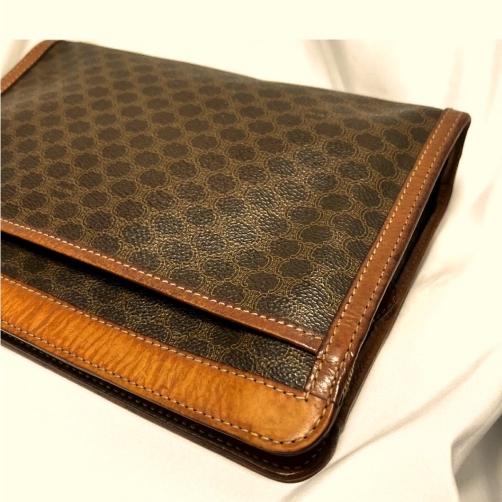 CELINE MACADAM CLUTCH BAG